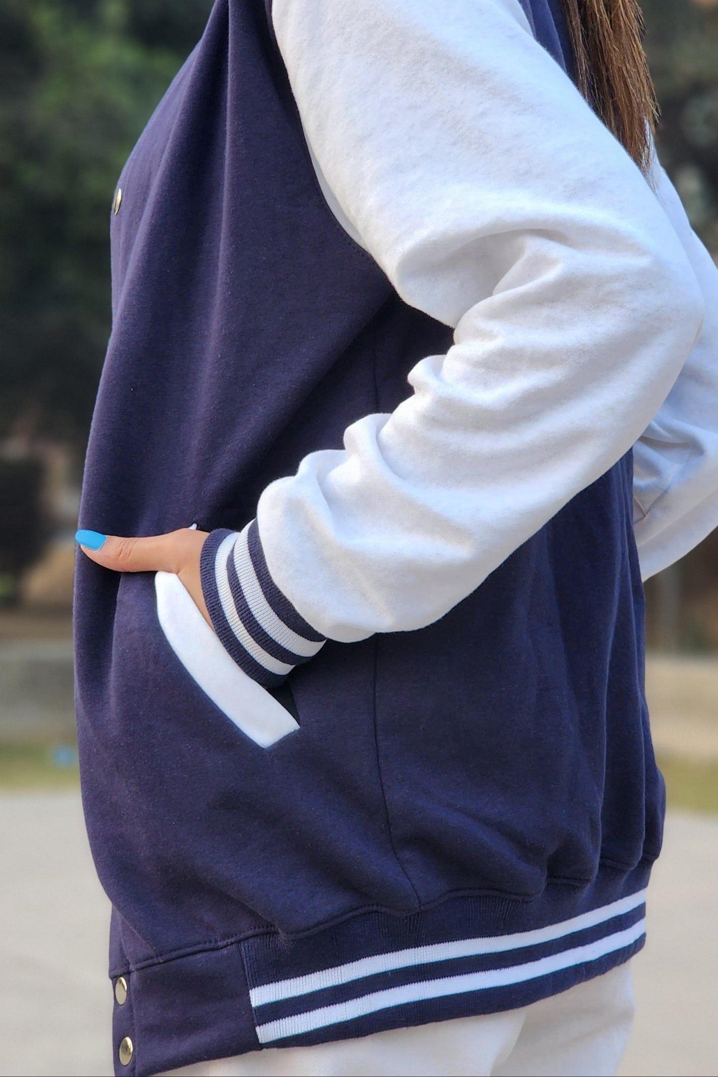 Varsity Jacket - Navy Blue